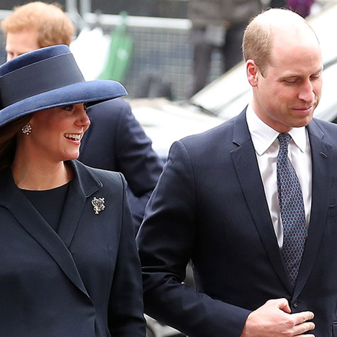 Kate Middleton is a vision in blue as she joins the royals at the Commonwealth Day service