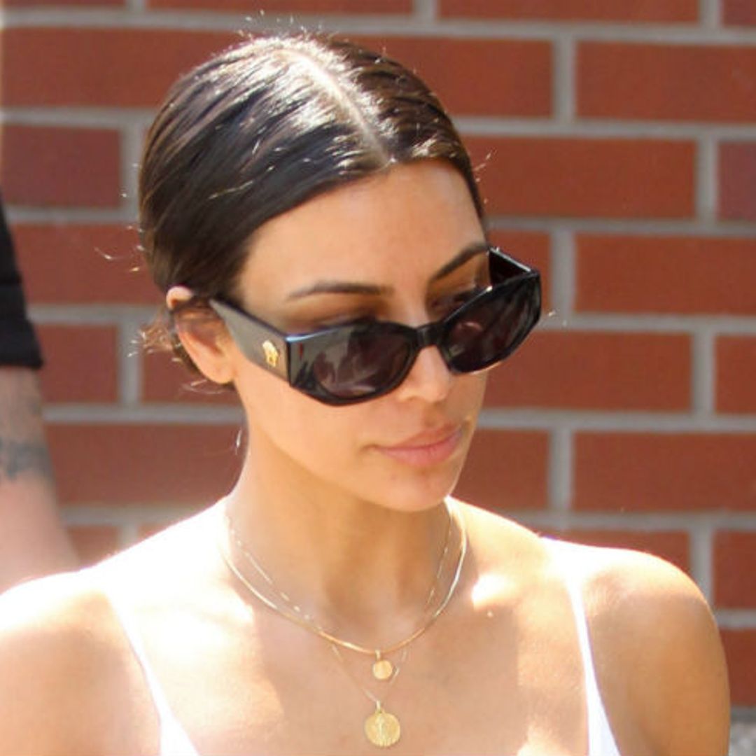 Kim Kardashian keeps it cool in Yeezy joggers while out in New York