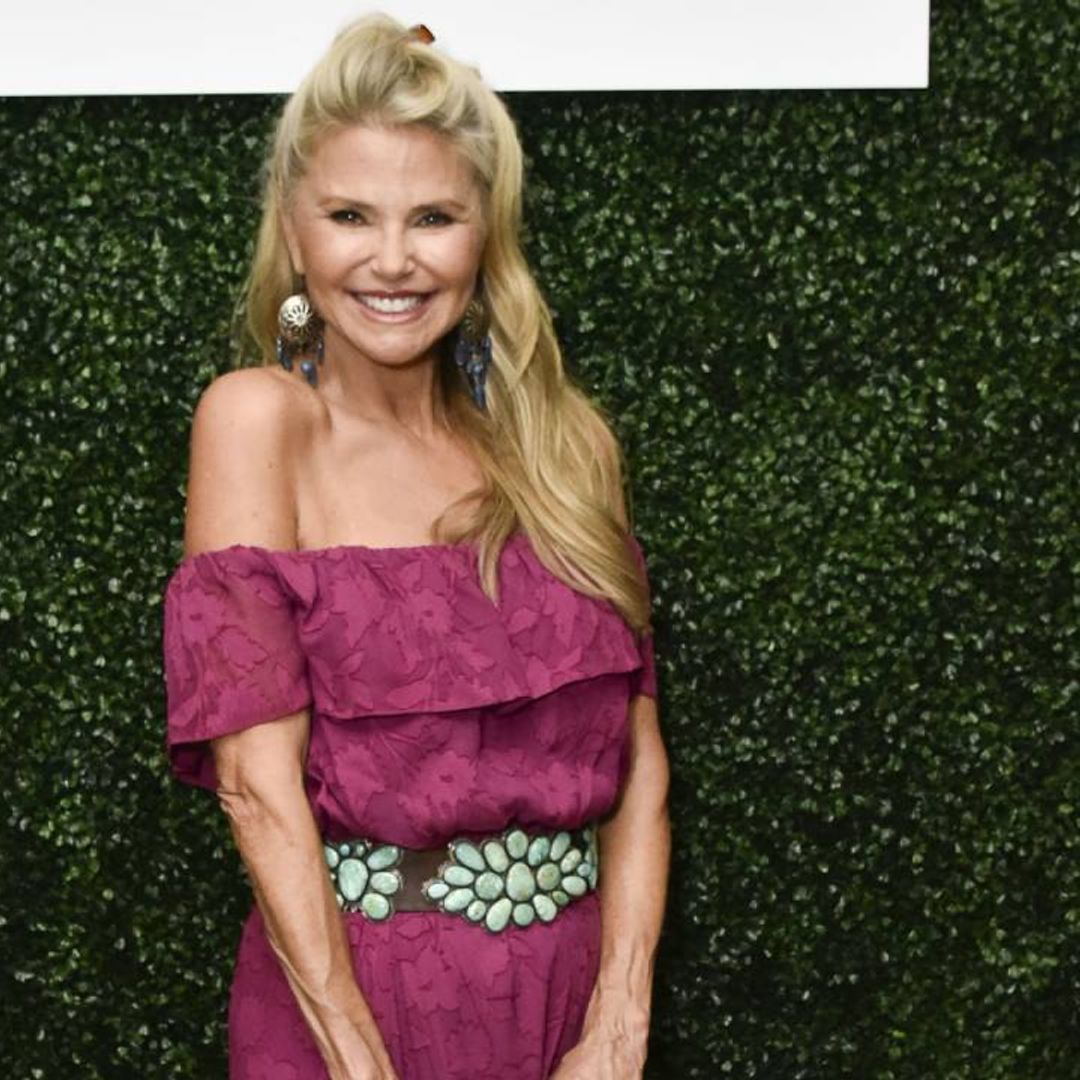 Christie Brinkley is a throwback disco diva in hot pants and roller skates