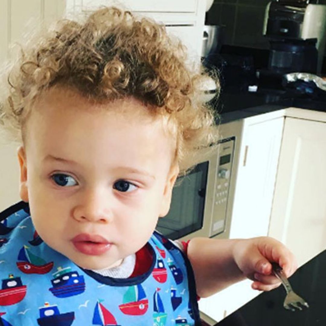 Kimberley Walsh's son Bobby gets his first haircut – see the super cute picture!