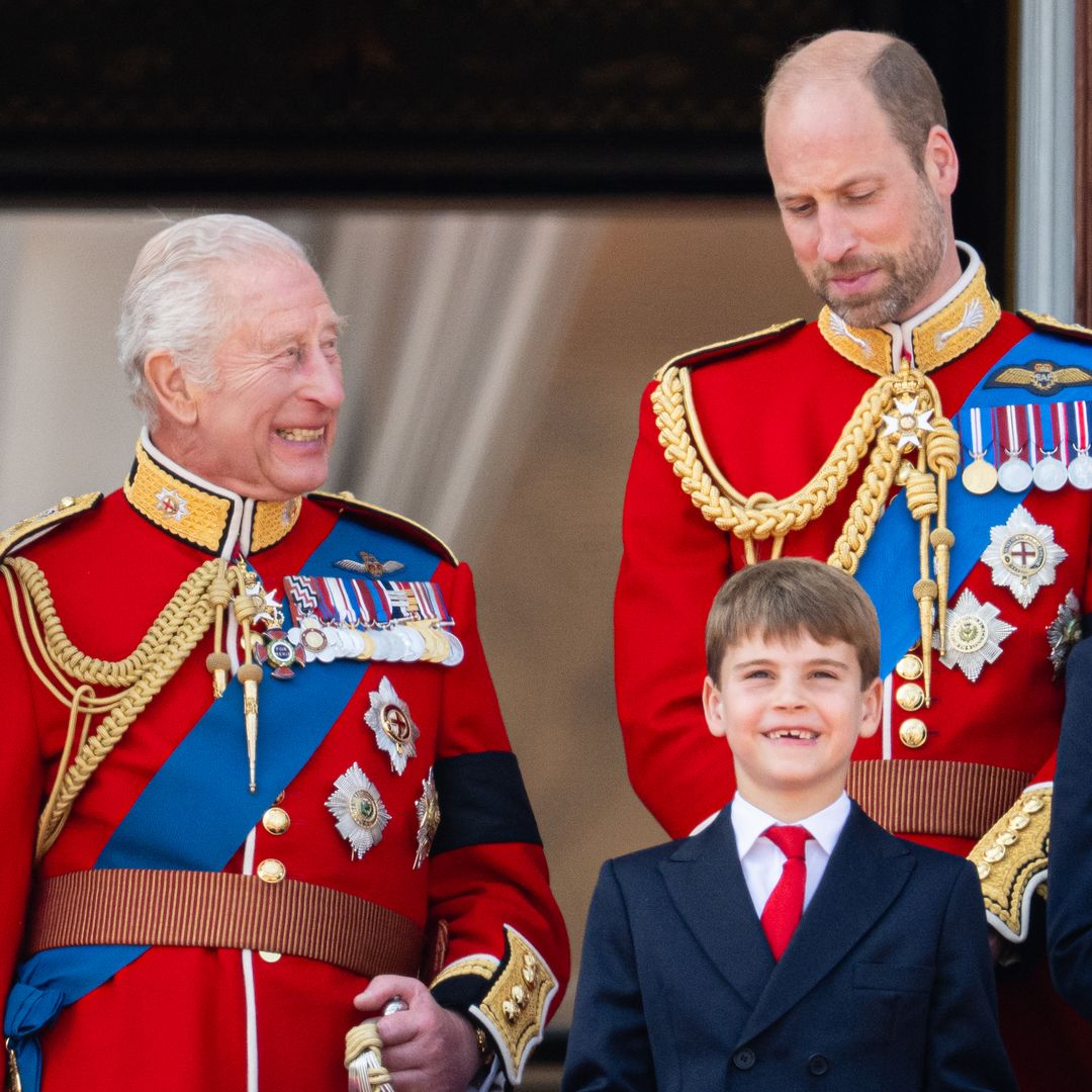 Prince Louis copies granddad King Charles with regal gesture