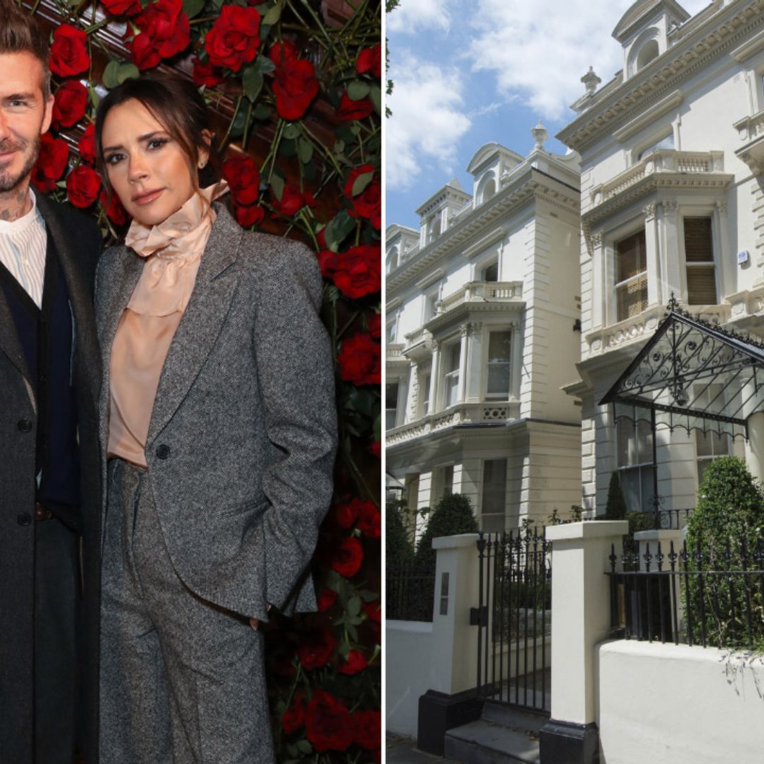 Victoria and David Beckham's grand living room at London home unveiled