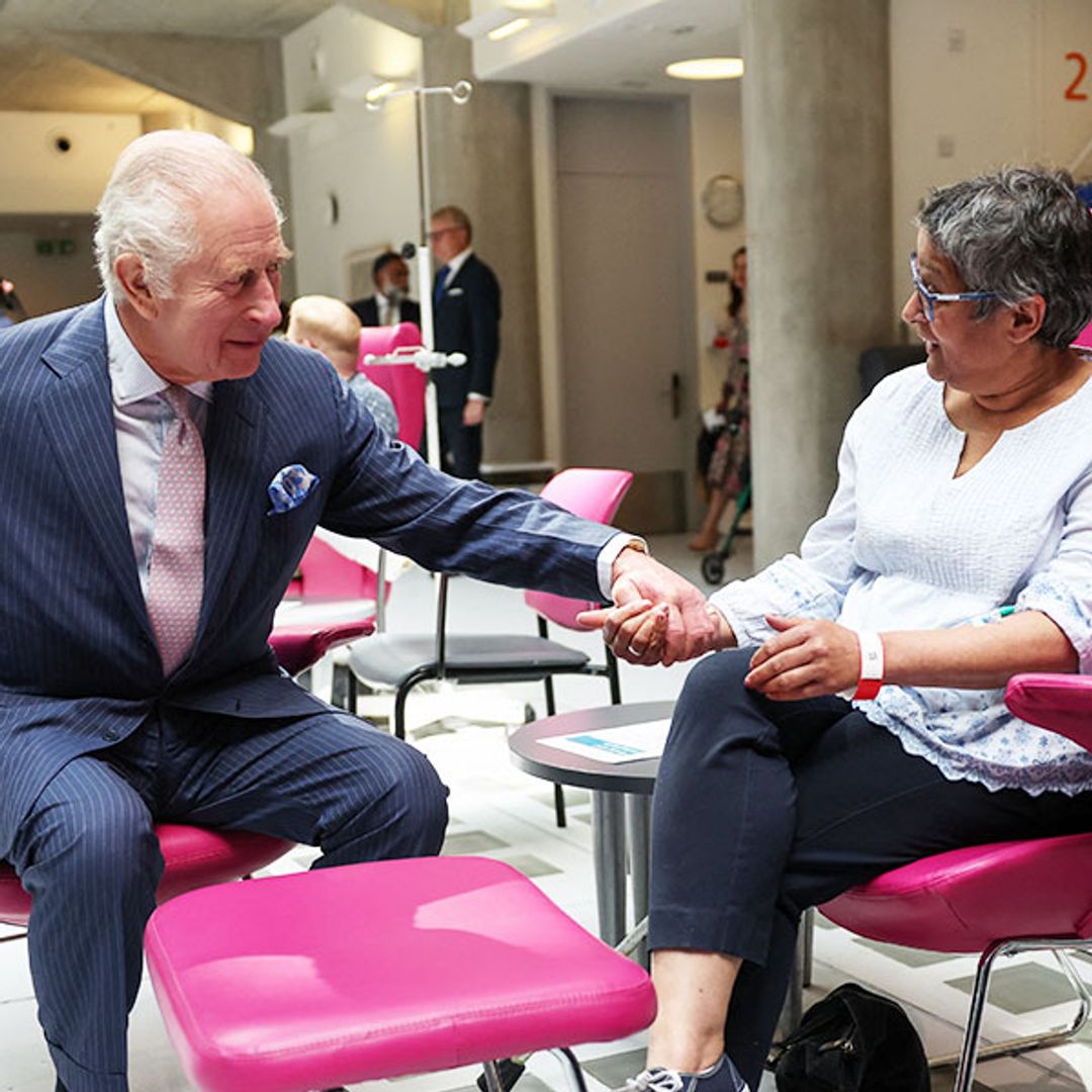 King Charles reveals how he felt when told about cancer diagnosis and holds hands with patients - inside his first public outing