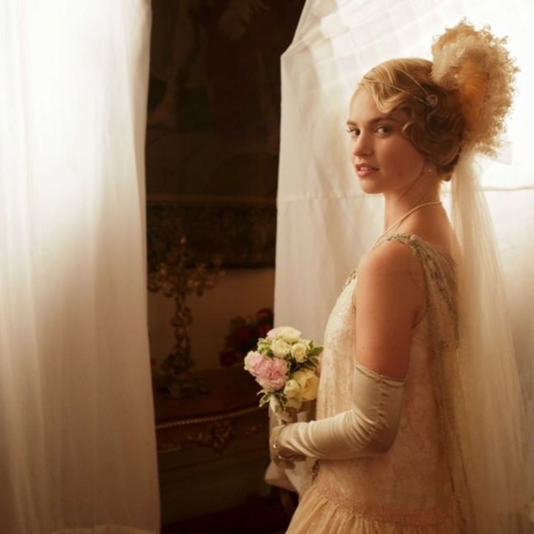 Downton Abbey teases fans with behind the scenes snap of Lily James