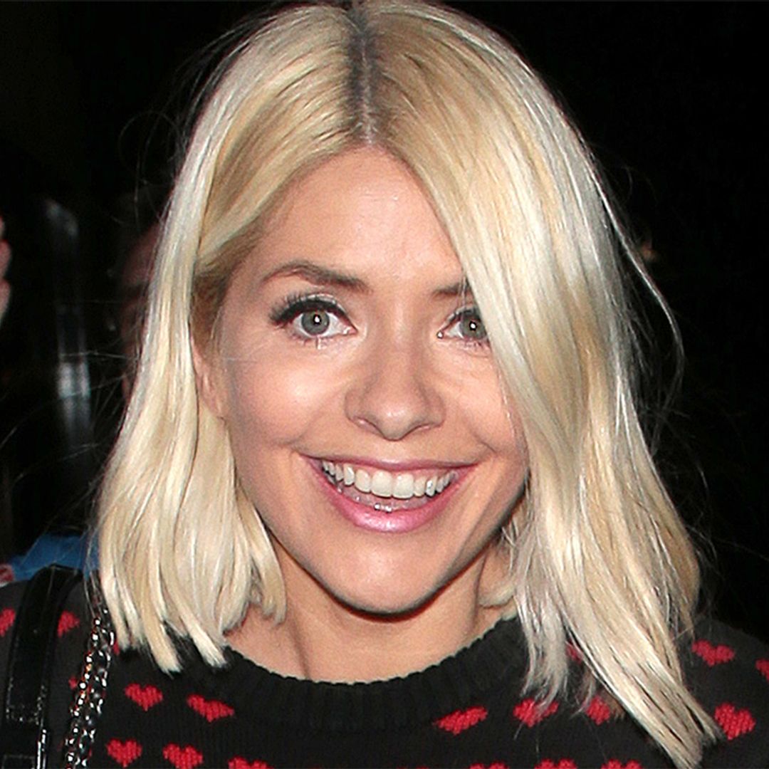 Holly Willoughby is a festive vision in chic Christmas jumper for major 'first'