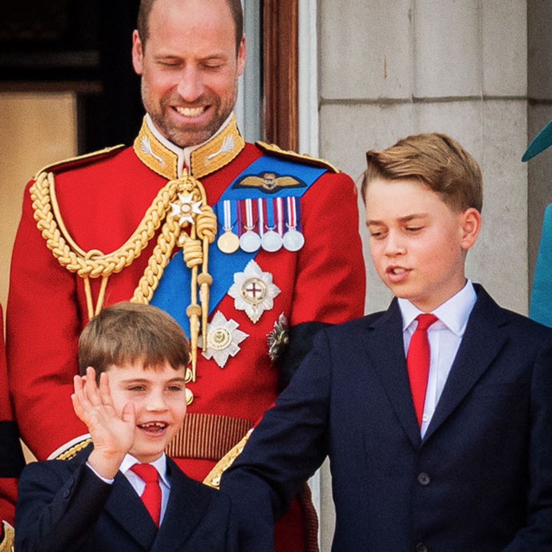 Prince William corrects Prince George during blink-and-you-miss-it balcony moment
