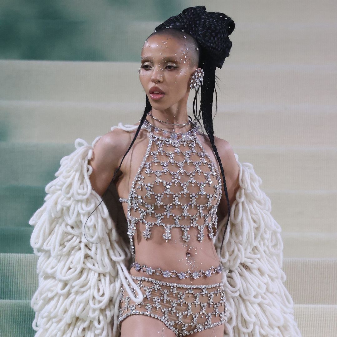 FKA Twigs enters her 'pony girl' era in leather corset and hoof boots