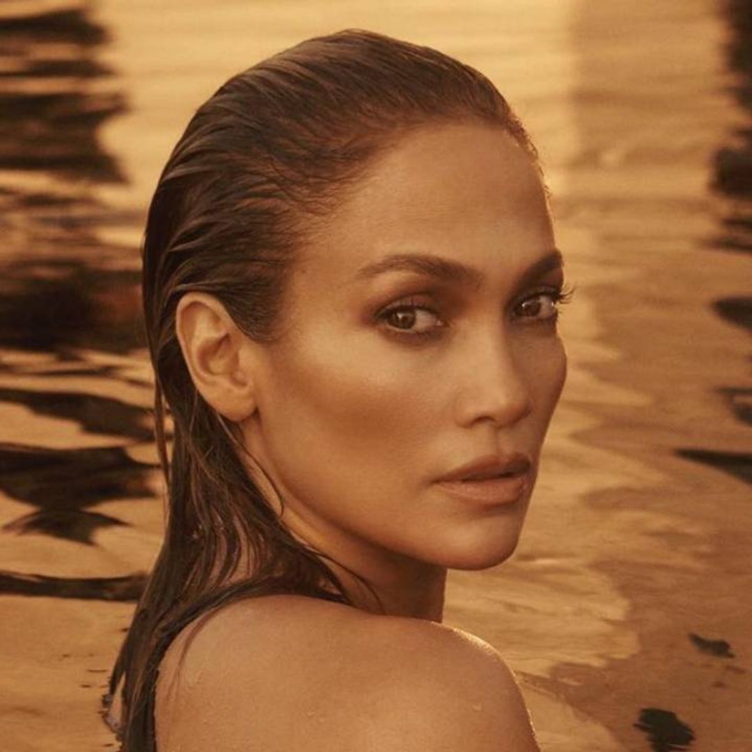 Jennifer Lopez nearly broke the internet in the glammest metallic swimsuit 