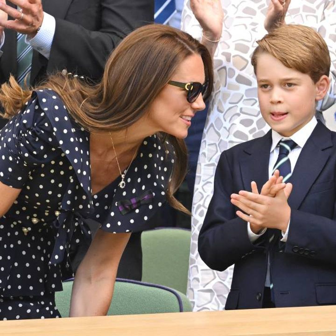 See how Kate Middleton introduces Prince George to Wimbledon chairman and staff