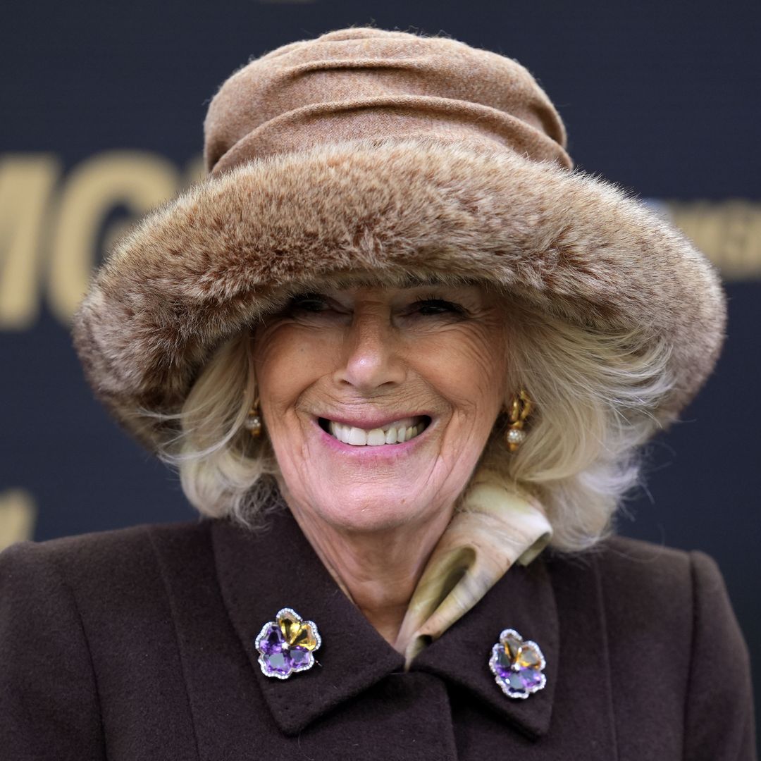 Queen Camilla dazzles in staggering £80k jewels at Cheltenham Festival