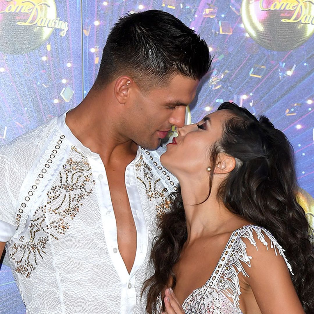 Strictly stars Janette Manrara and Aljaz Skorjanec share romantic kiss in gorgeous new photo