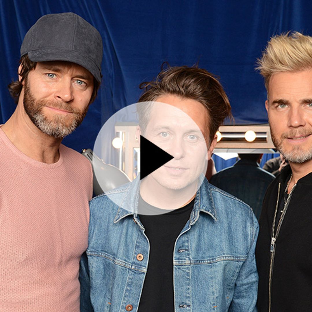 Blond Gary Barlow takes fans behind the scenes on Take That tour
