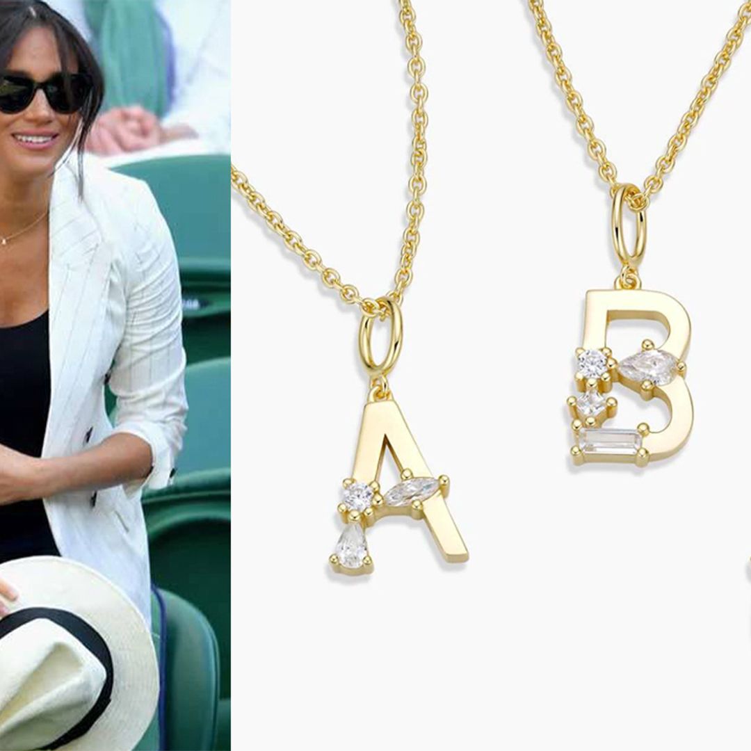 Get the royal look with this stunning initial necklace