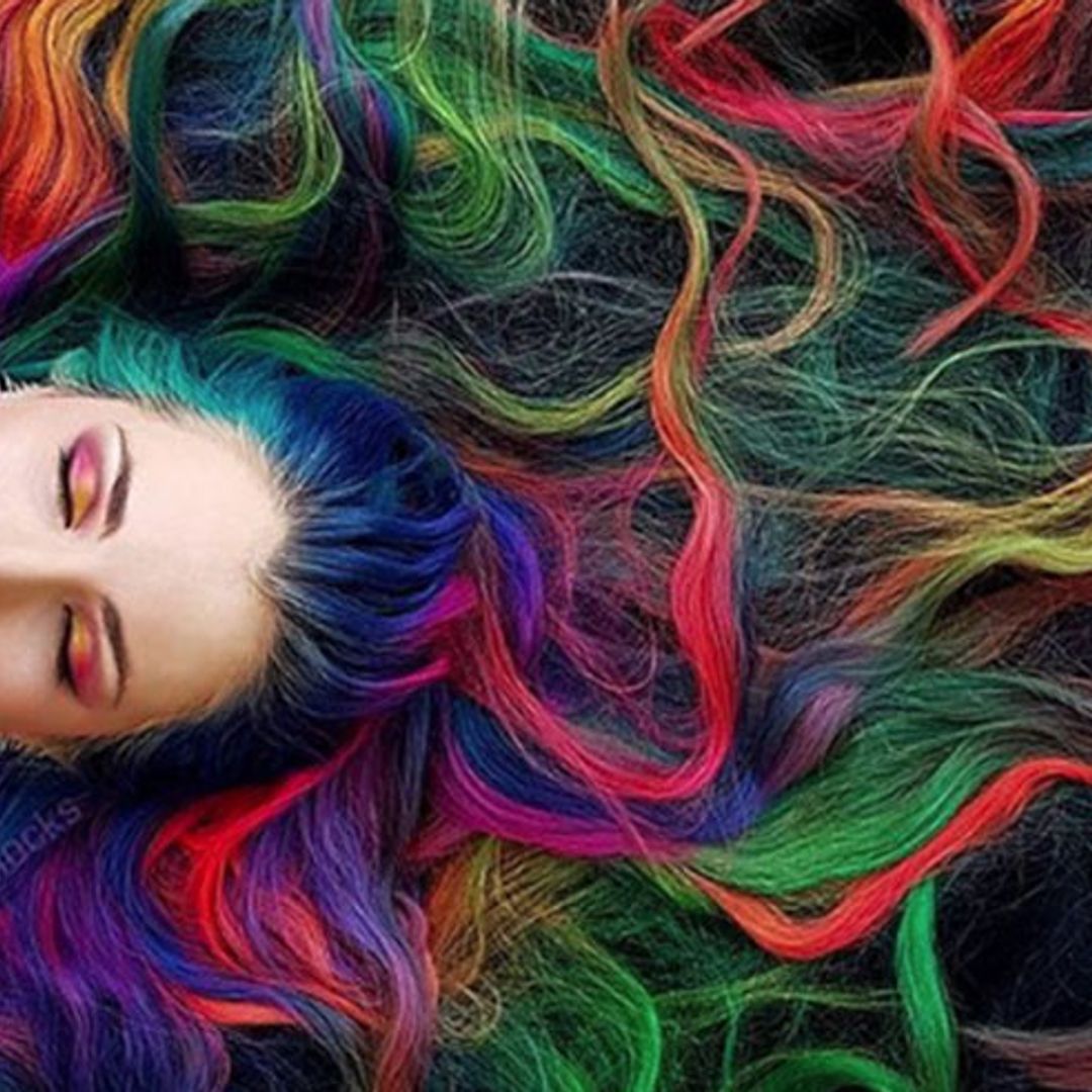 Meet the real-life Rapunzel with rainbow hair taking Instagram by storm