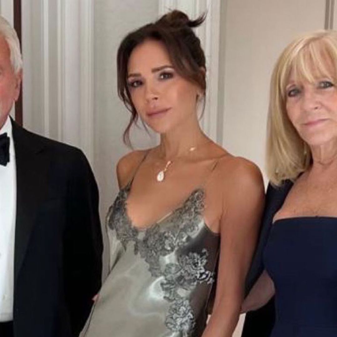 Victoria Beckham shows off incredible jumpsuit designed for mum Jackie to wear to Brooklyn's wedding