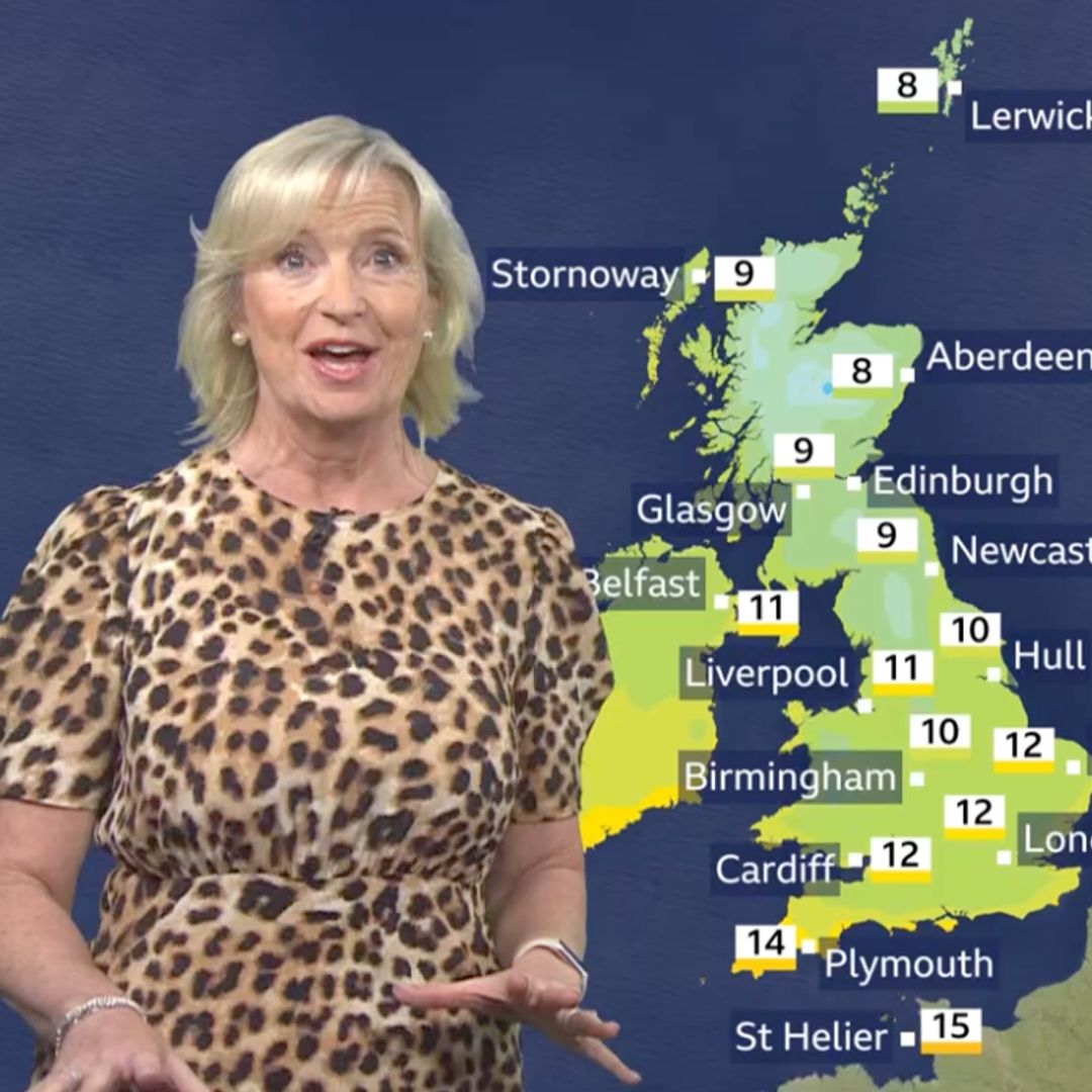 Carol Kirkwood reassures viewers over 'hurricane-style winds' following major technical glitch