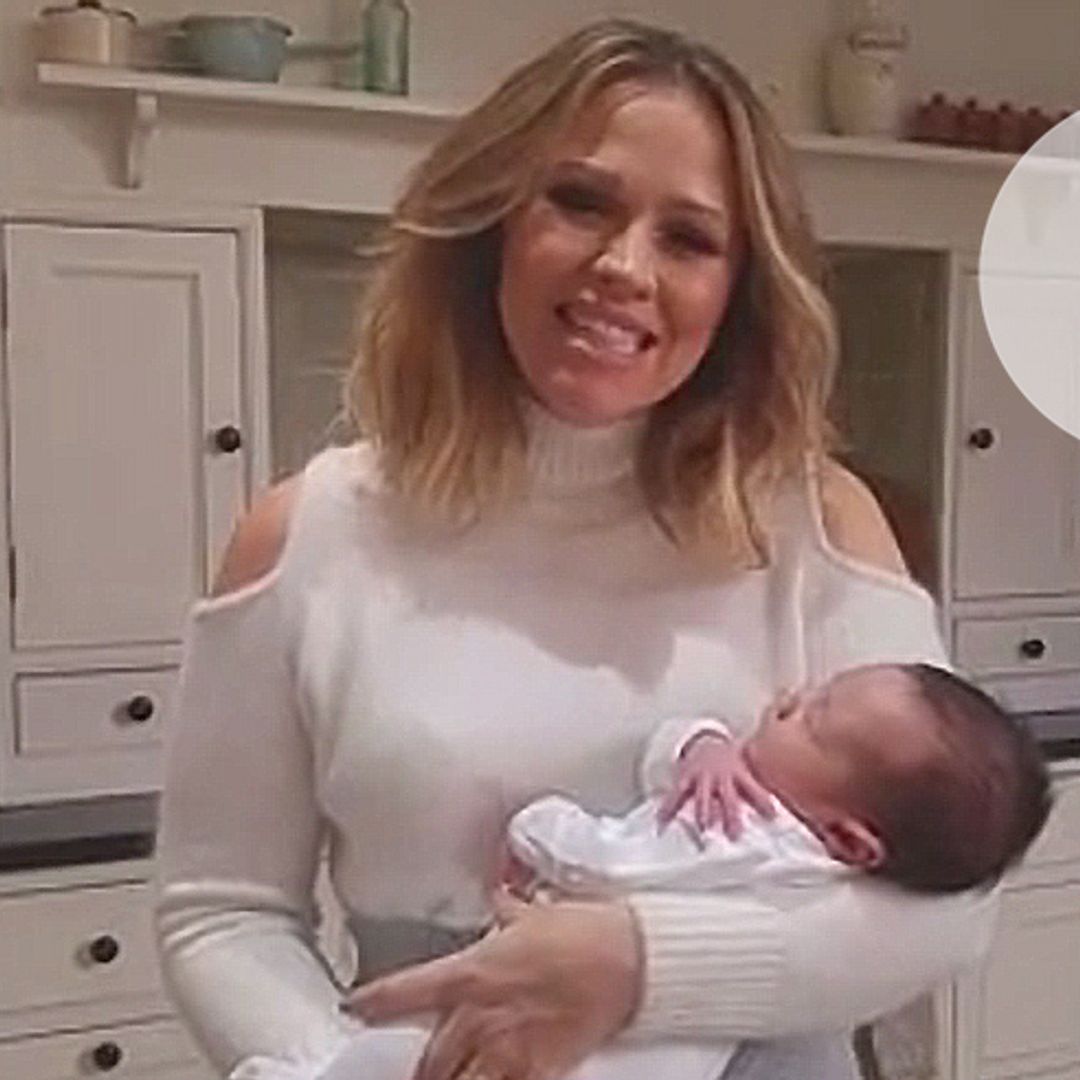 Watch: Kimberley Walsh introduces baby Cole in this sweet behind-the-scenes video