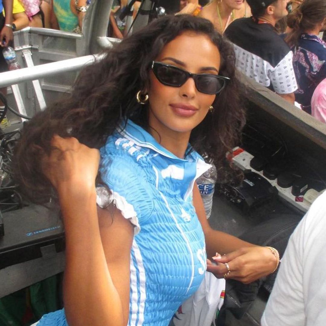 Maya Jama's custom Carnival ensemble is perfect for football loving fashion girls