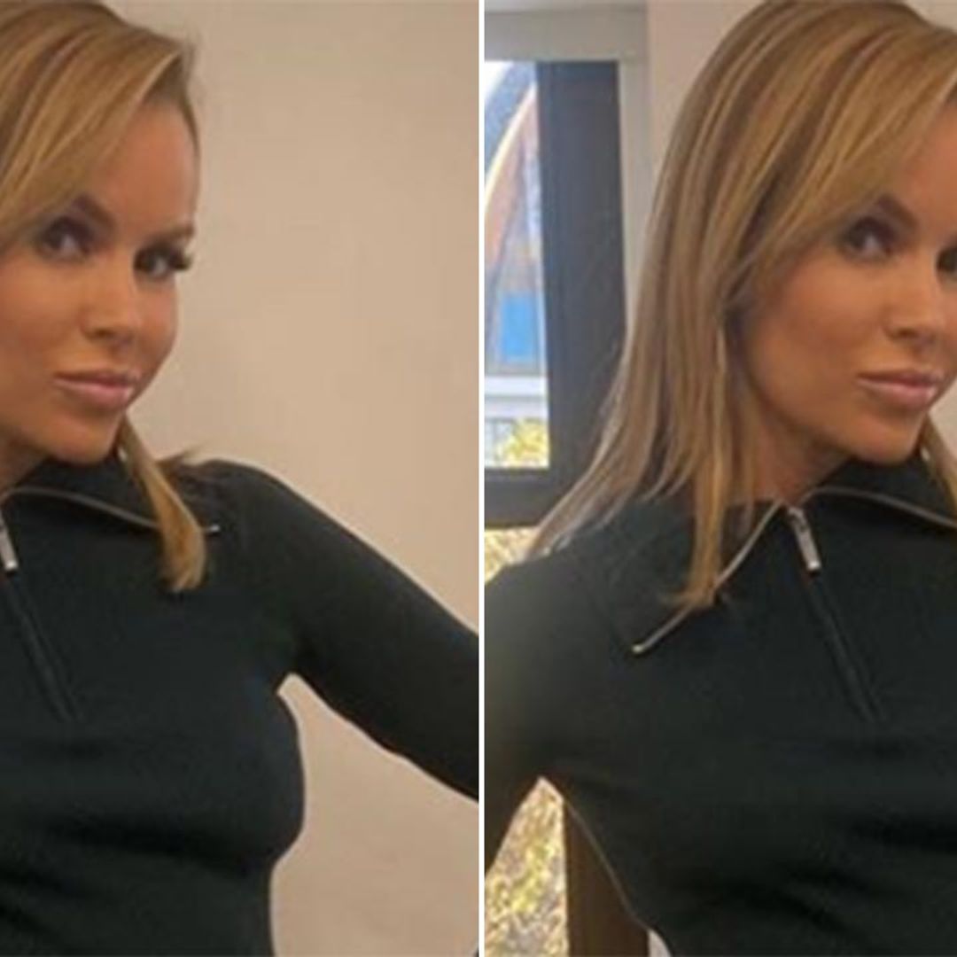 Amanda Holden's leather mini skirt is a hit with fans
