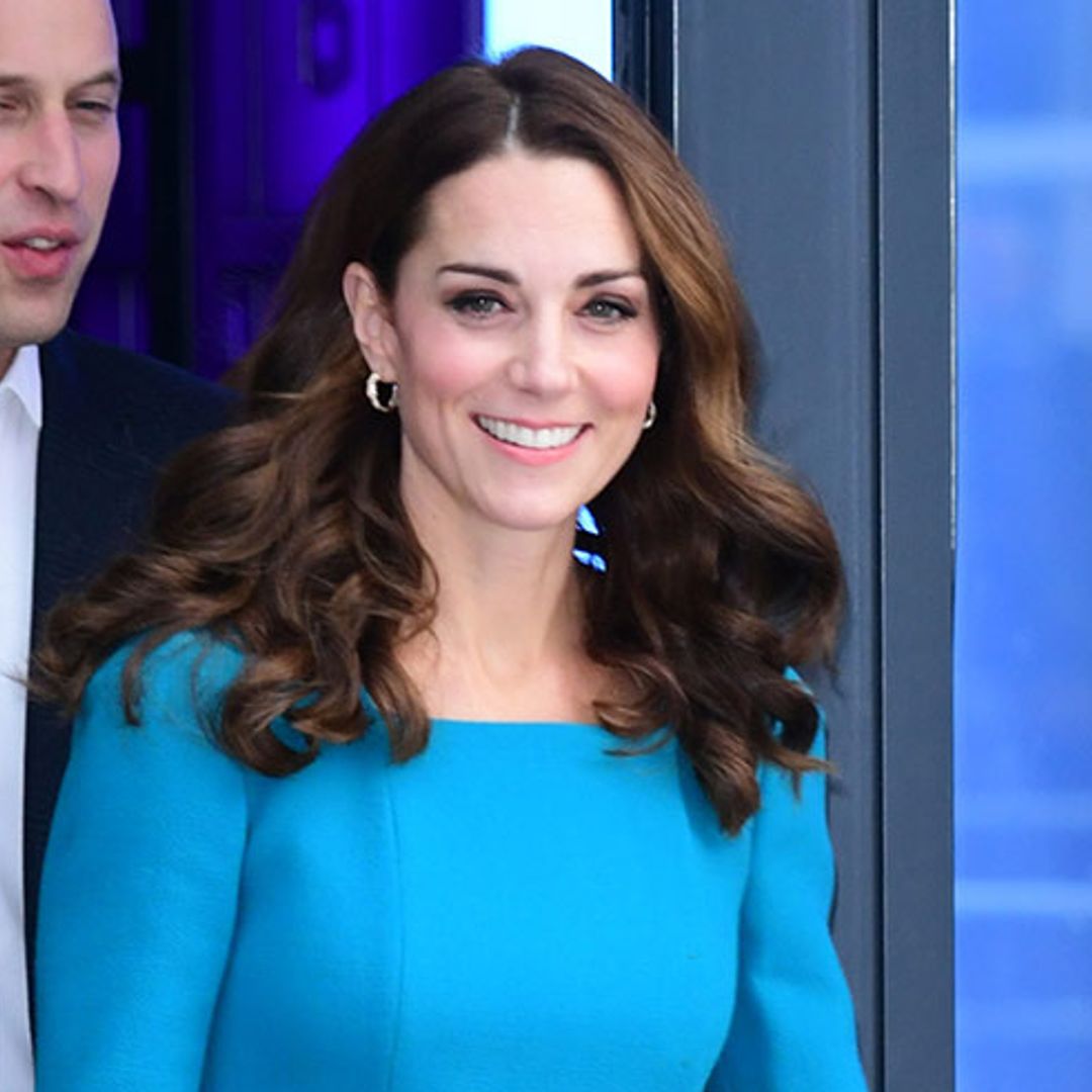 Kate Middleton turns heads in turquoise Emilia Wickstead dress at the BBC