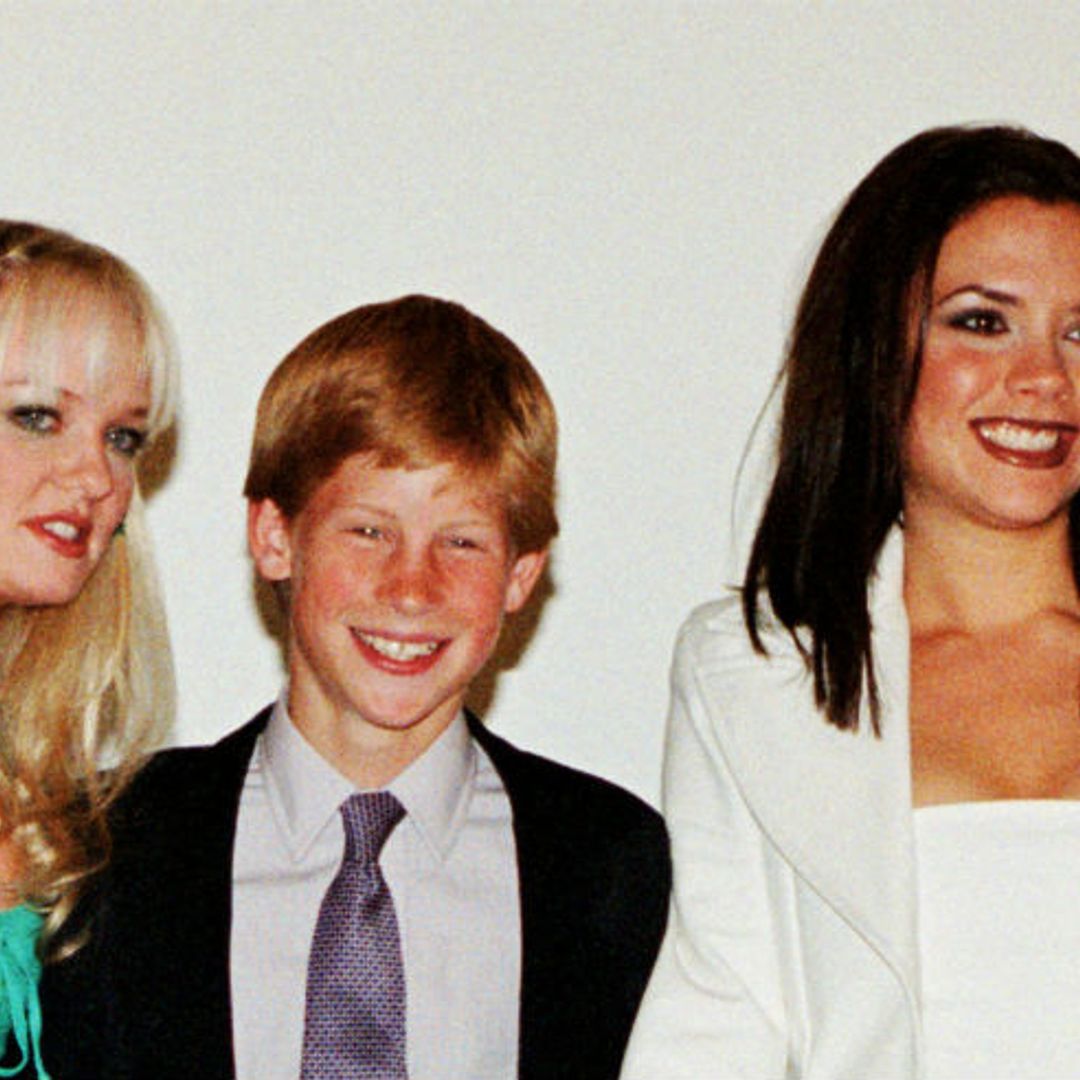 Geri Horner unearths sweet photo of a teenage Prince Harry hanging out with the Spice Girls