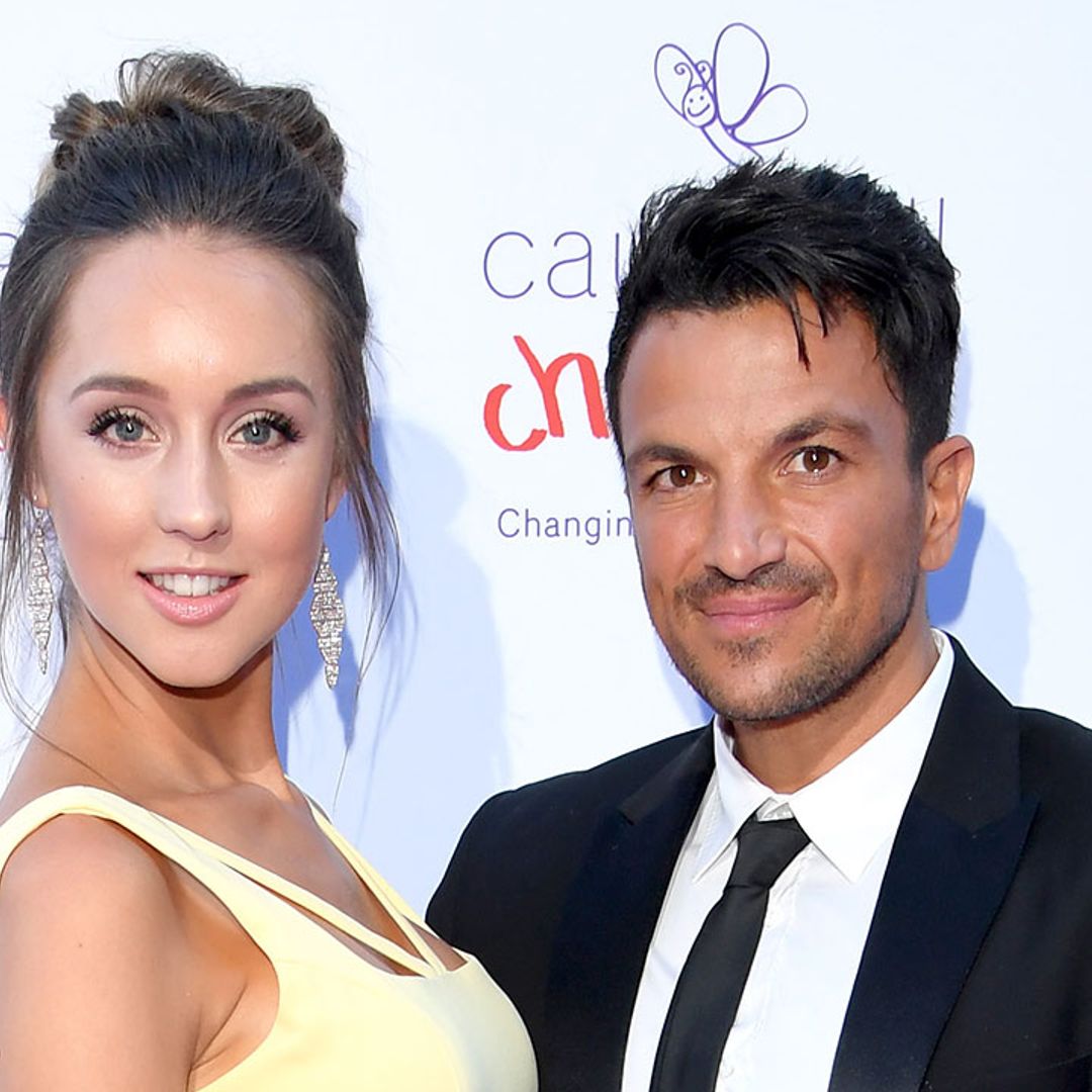 Peter Andre poses with radiant wife Emily after tough session in home gym