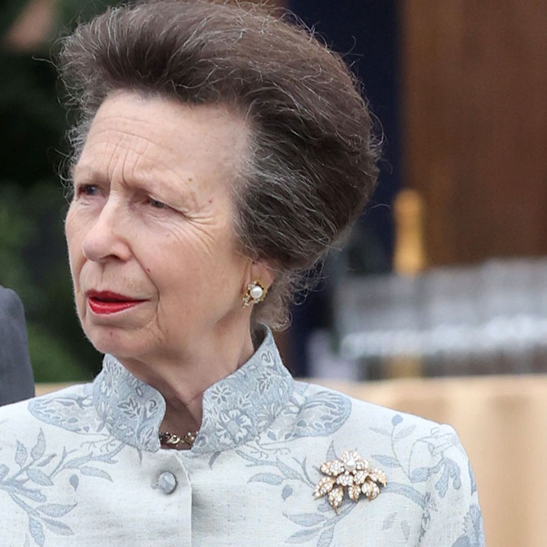 Princess Anne looks blooming lovely in floral embroidered coat dress at the Chelsea Flower Show