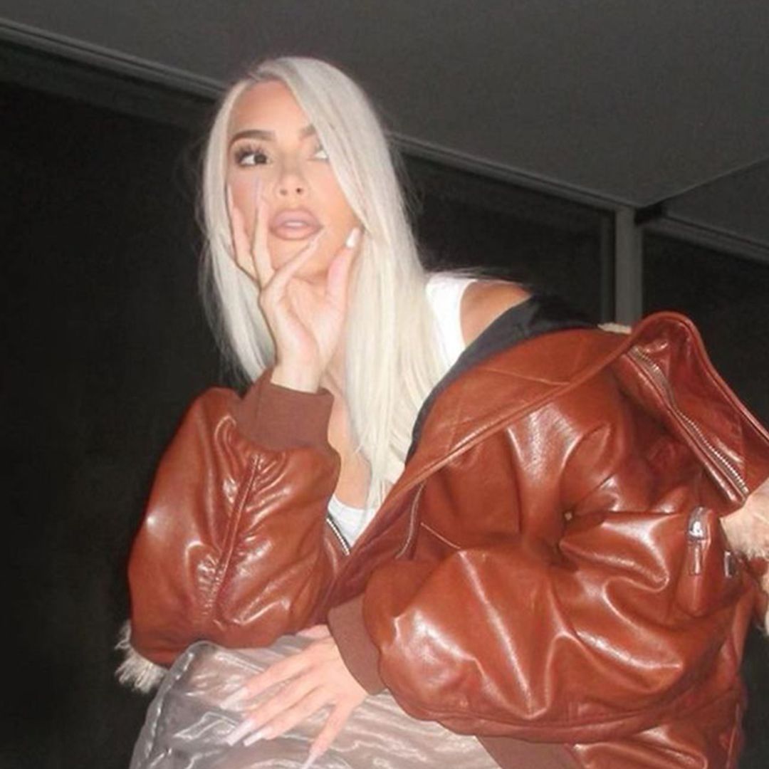 Kim Kardashian's autumn jacket is seriously extra