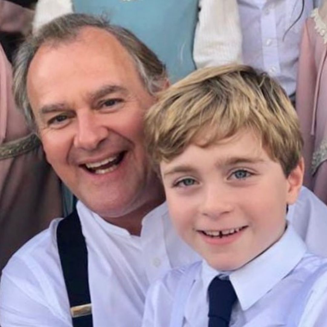 Downton Abbey star Hugh Bonneville shares sweet clip of onscreen grandson 