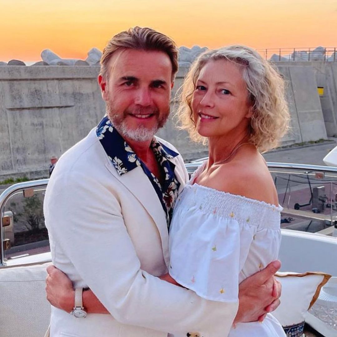 Gary Barlow stuns fans with intimate photo with wife Dawn as he says emotional goodbye