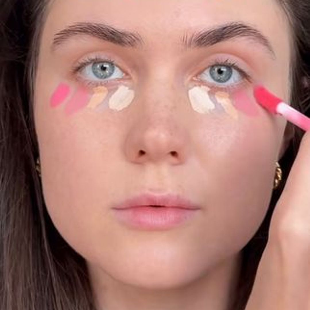 undereye concealer trick step 4.