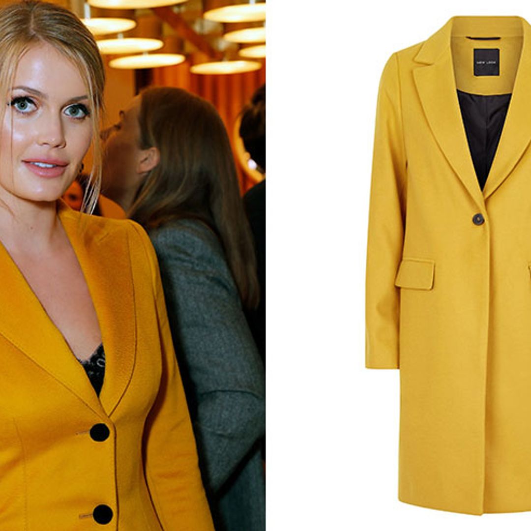 Lady Kitty Spencer's mustard coat is getting us in the mood for Autumn – and we've found a great high street alternative…
