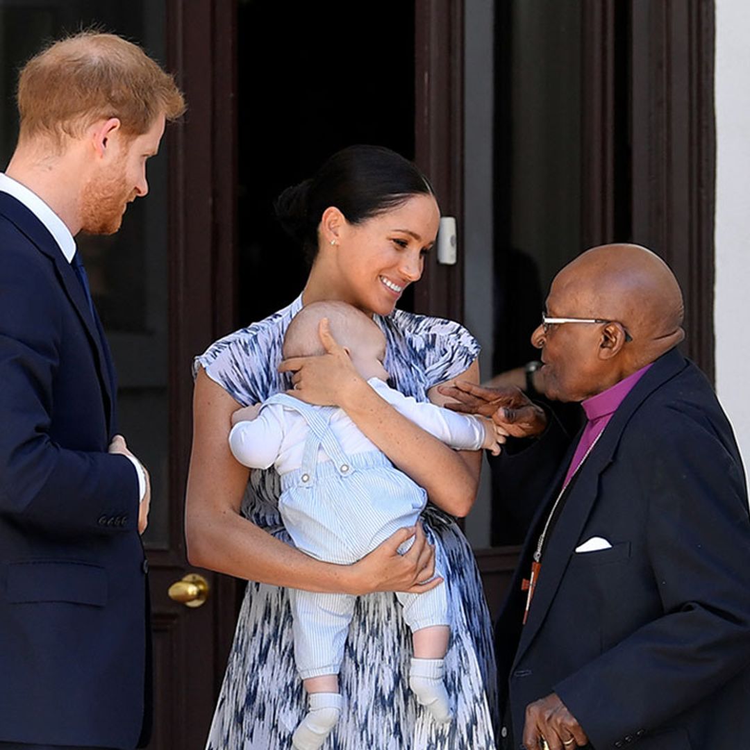 Prince Harry and Meghan Markle take baby Archie to meet Desmond Tutu on royal tour - best photos