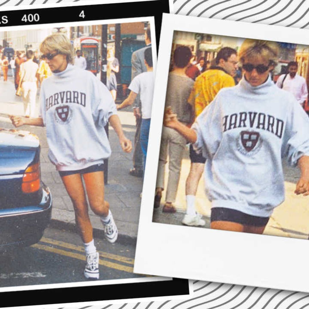 Remember Princess Diana's iconic Harvard sweatshirt? H&M has one just like it
