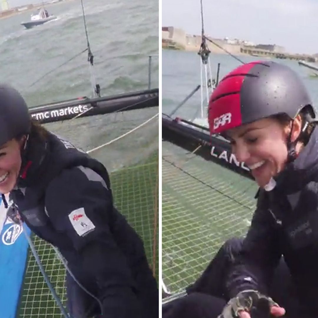 Kate Middleton's action packed sailing outing: Watch the video