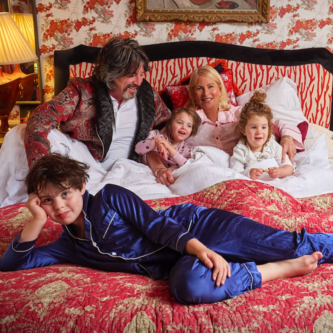 Exclusive tour: Laurence Llewelyn-Bowen's colour-clash manor house with nine family members