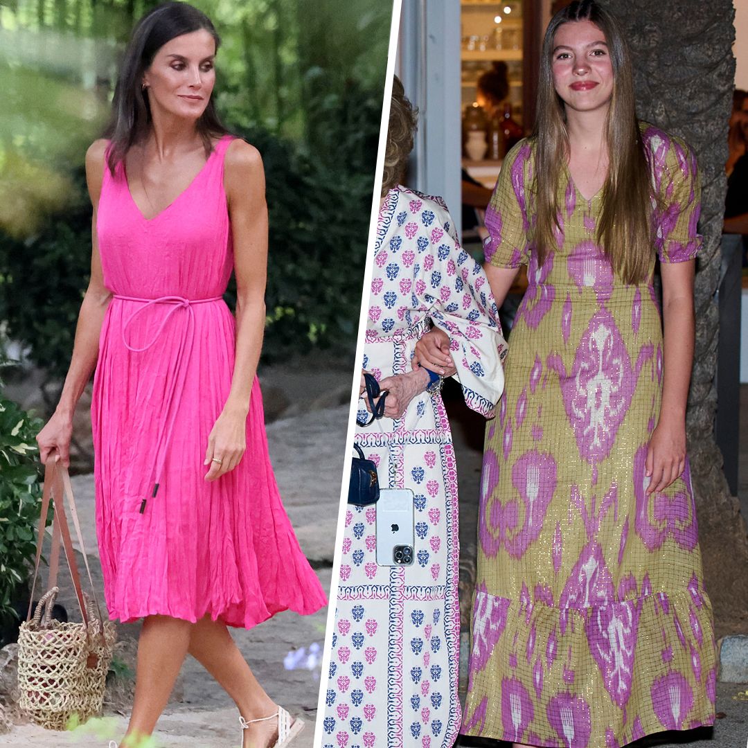 Royal Style Watch: Meghan Markle's tube skirt, Princess Anne's pleats & Queen Letizia's Barbie dress