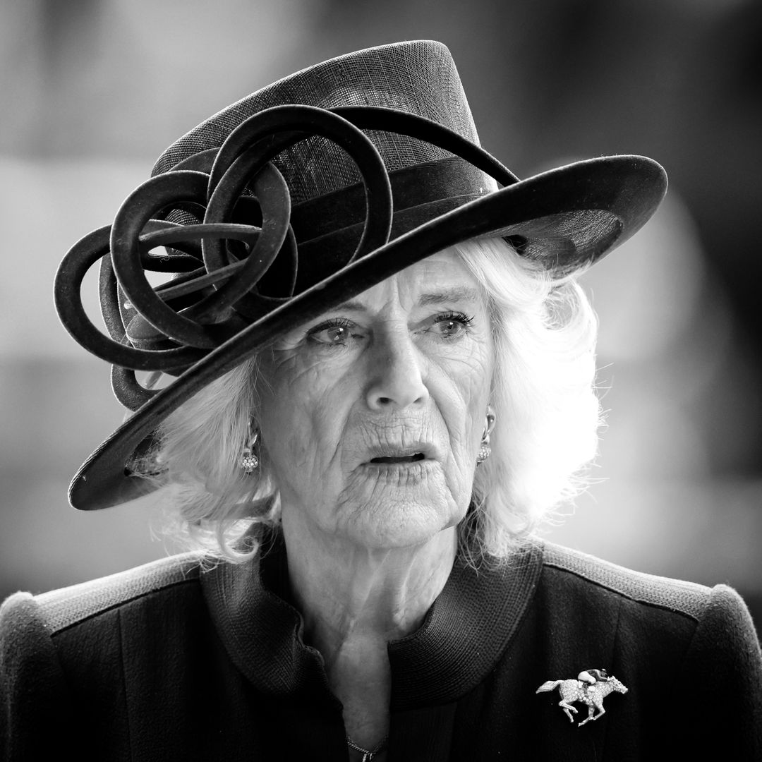 Queen Camilla dons black lace cocktail dress for Festival of Remembrance at the Royal Albert Hall
