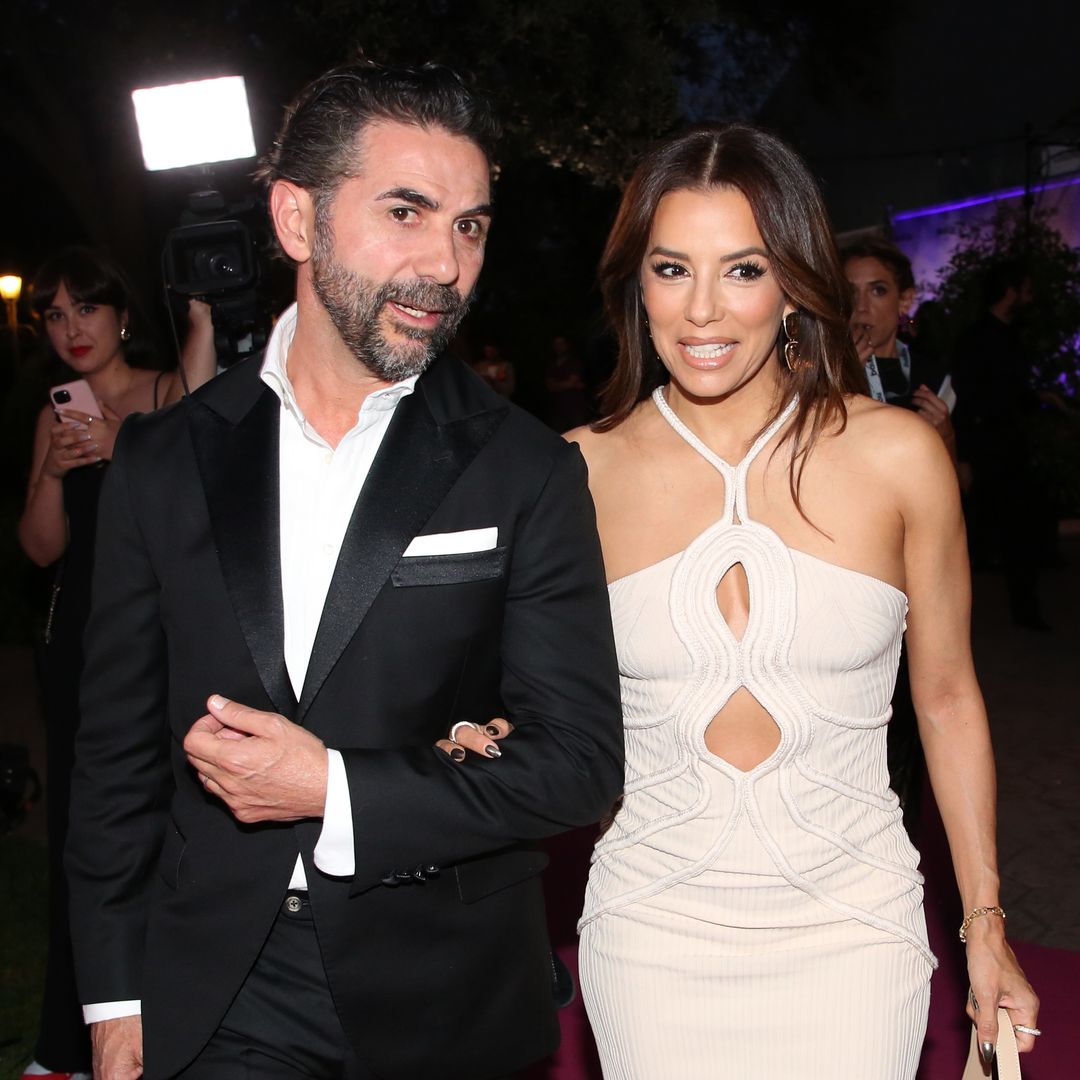 Eva Longoria stuns in cut-out bodycon dress for rare appearance with multi-millionaire husband