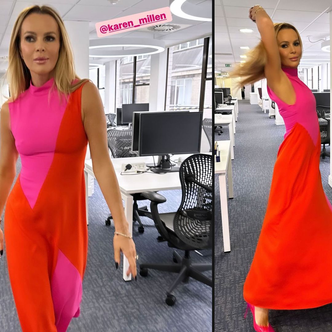 I shop dresses for a living and Amanda Holden's new colour block dress looks far more expensive than it is