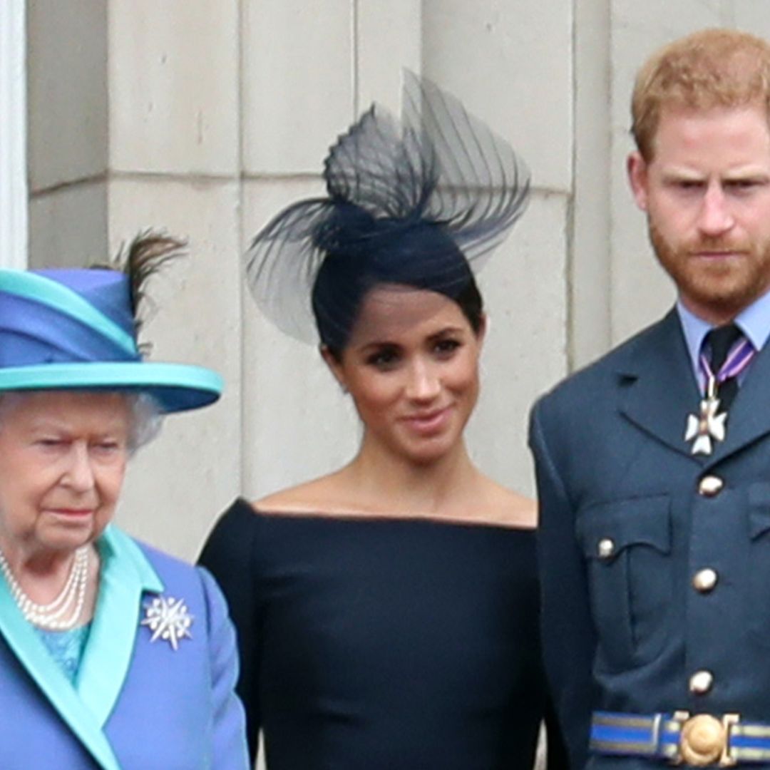 The Queen reacts to Prince Harry and Meghan Markle's decision to step down as senior royals