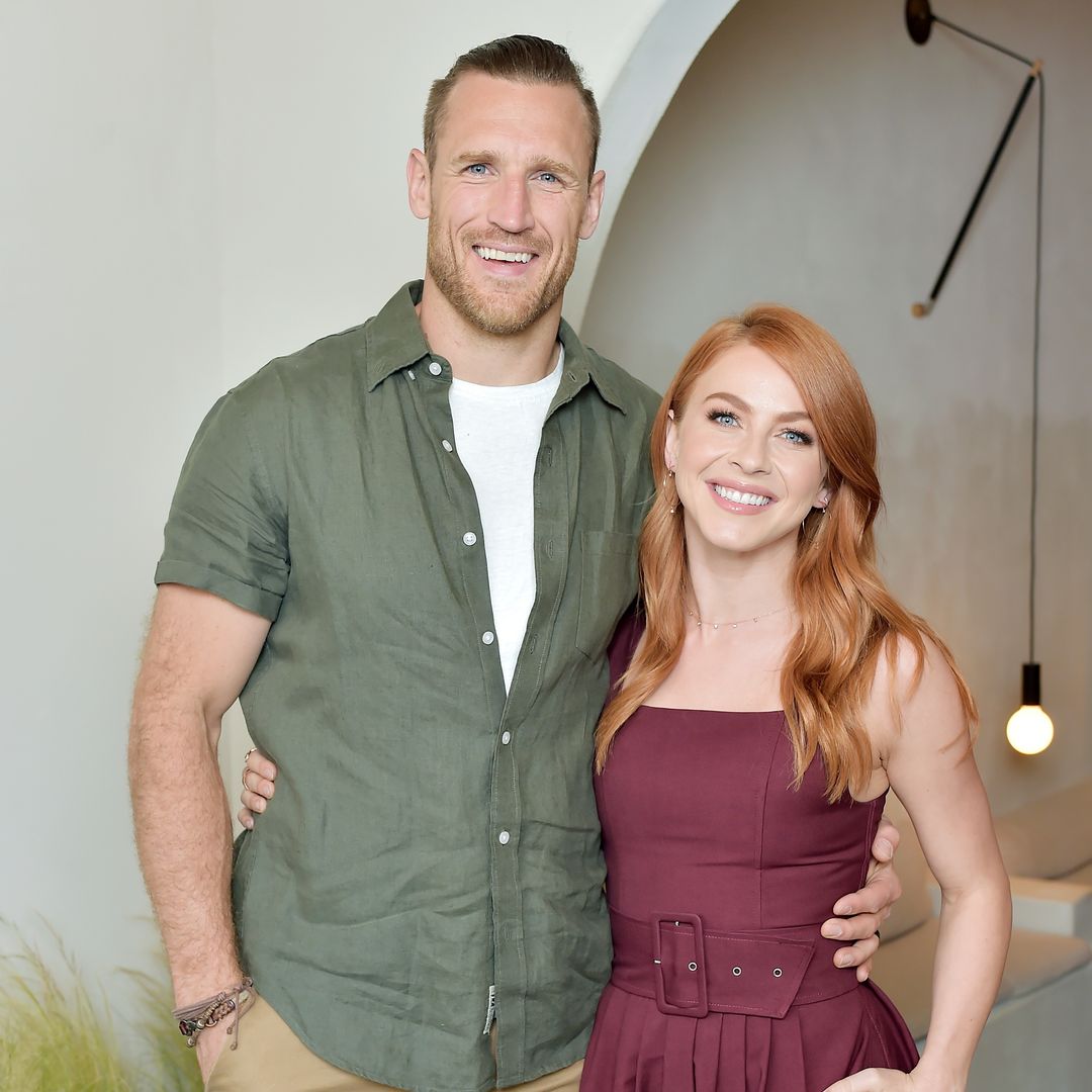 Brooks Laich (L) and Julianne Hough attend Julianne Hough and Anita Patrickson Host an evening at AMANU to benefit LOVE UNITED at Amanu on May 10, 2018 in West Hollywood, California