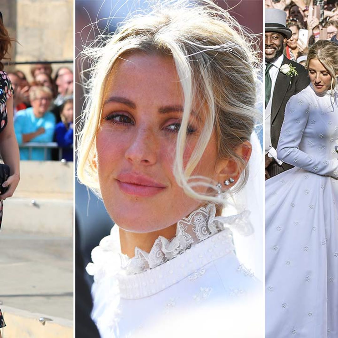 Ellie Goulding's first of five wedding dresses paid hidden tribute to Princess Eugenie – photos