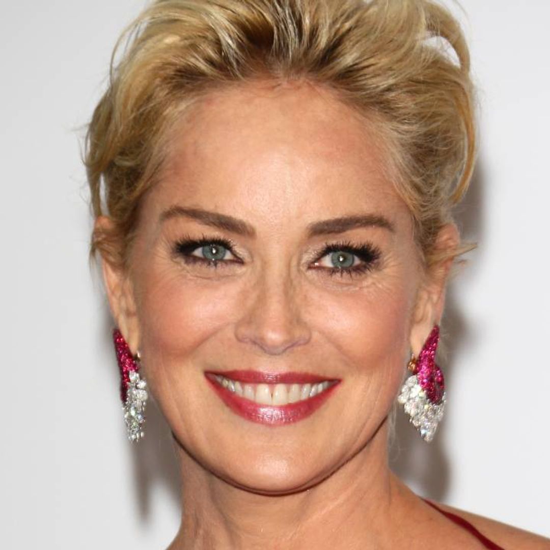 Sharon Stone soaks up the sun in stylish bikini as she relaxes in the swimming pool on vacation