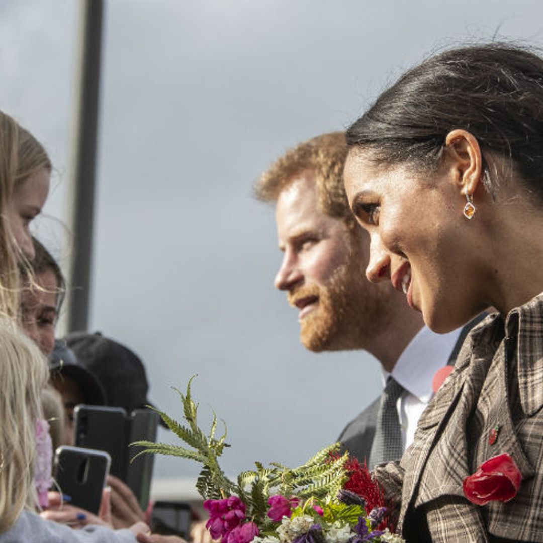 Prince Harry and Meghan Markle receive more baby gifts on first day in New Zealand – all the best photos from day
