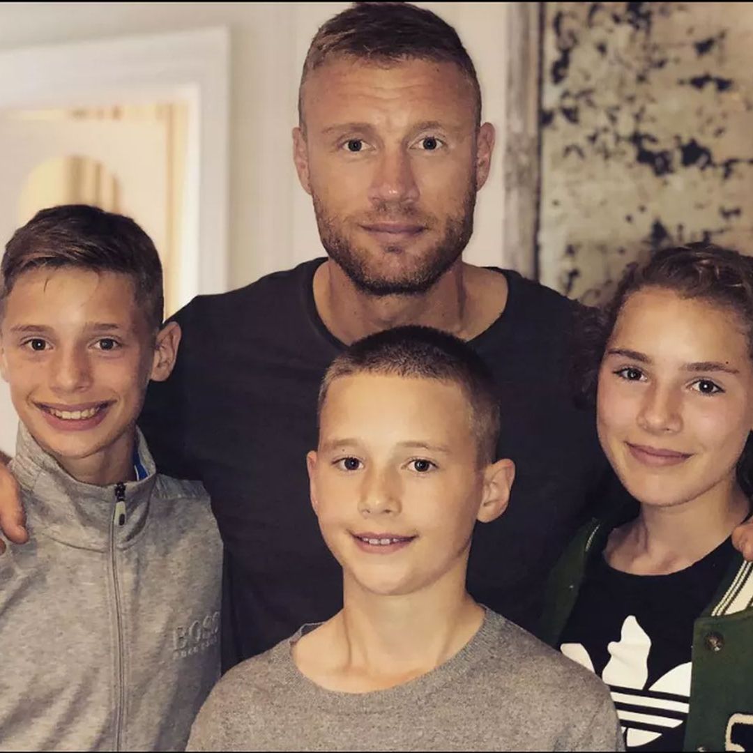 Freddie Flintoff's rarely-seen children: photos of his three sons and daughter