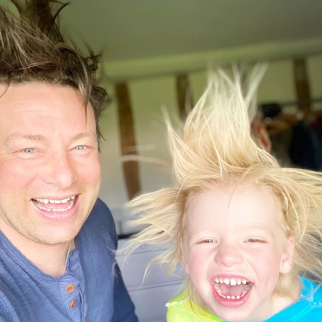 Celeb kids with wild unruly hair: Carrie Johnson, Jamie Oliver & more candid photos