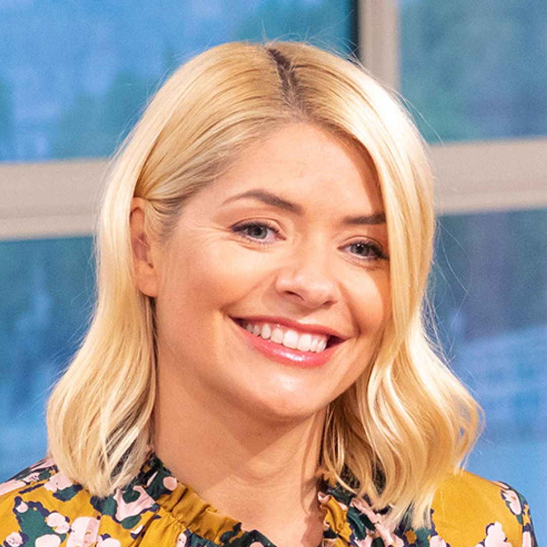 Holly Willoughby is ready to party in sunny yellow shirt dress on This Morning
