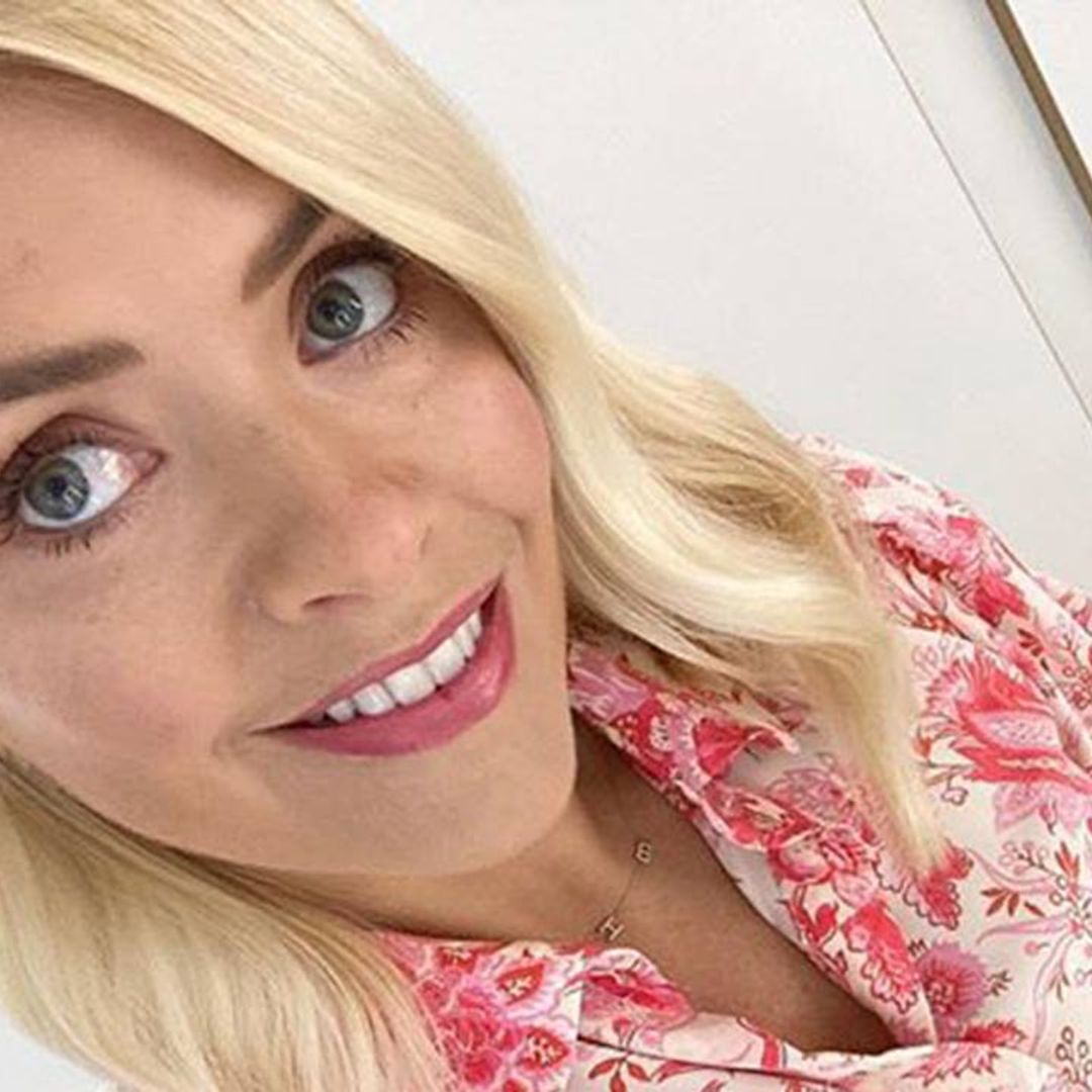 Holly Willoughby reveals sophisticated new hairstyle in pretty floral face mask