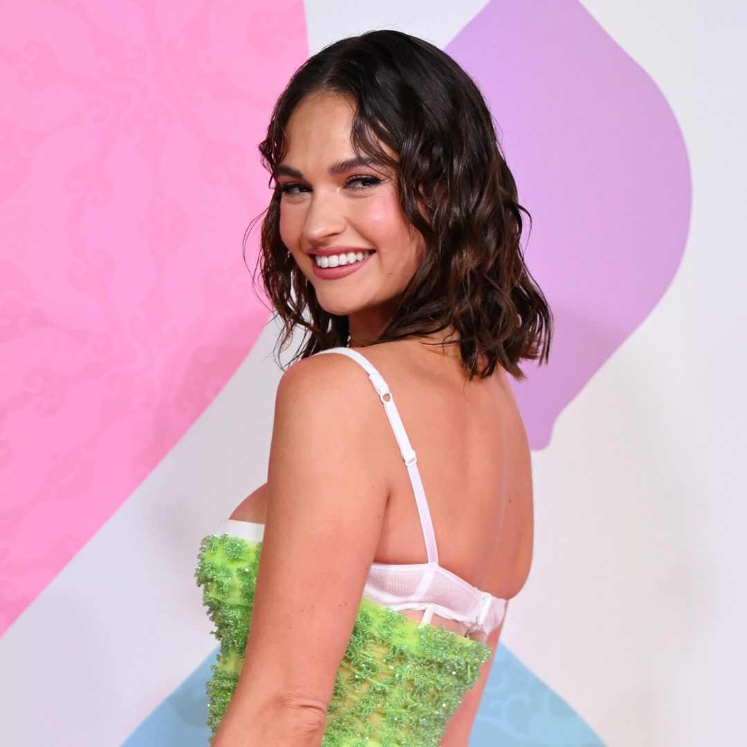 Lily James' sleek bikini just cured our January blues